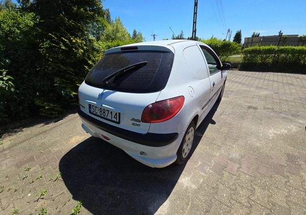 Peugeot 206 cena 3999 przebieg: 181000, rok produkcji 2003 z Częstochowa małe 46